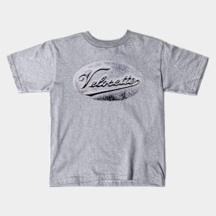Velocette vintage motorbike logo (distressed style) Kids T-Shirt